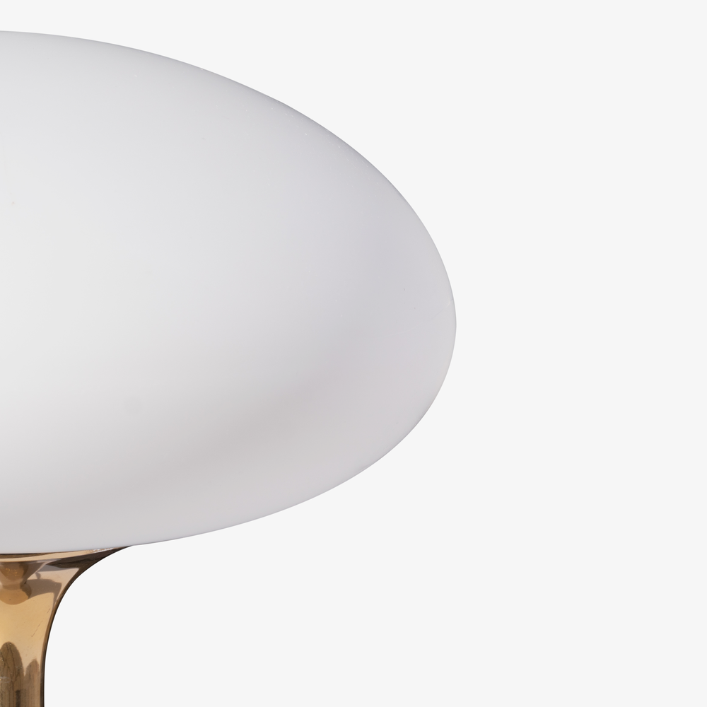 Mushroom Table Lamp in Polished Brass by Bill Curry for Laurel